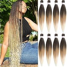 Leeven 8 Packs Pre Stretched Braiding Hair 26 Inch India | Ubuy