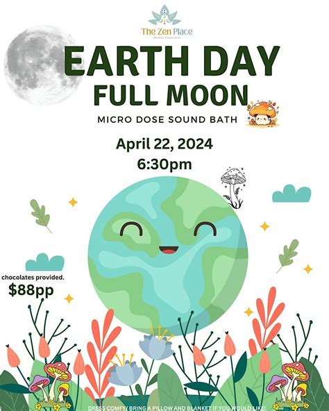 Earth Day Full Moon Micro Dose Sound Bath 4/22/24, 8515 Edna Ave suite ...