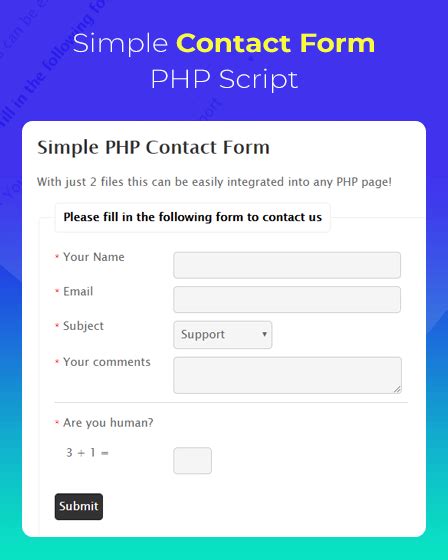 Image result for Form PHP Script