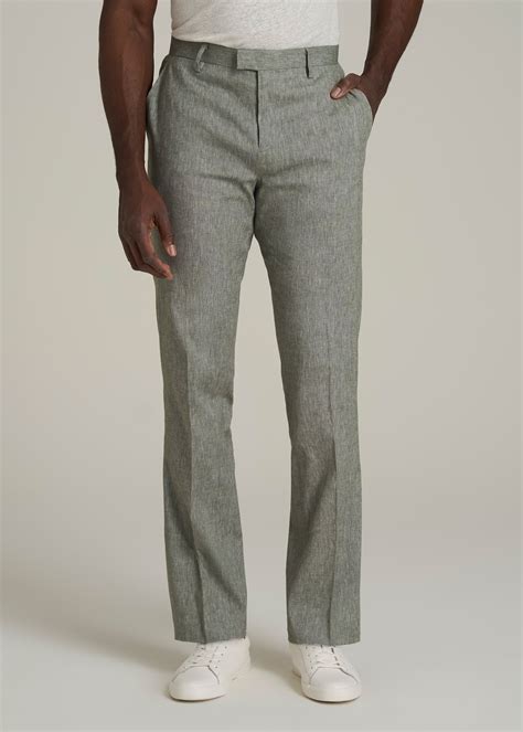 Stretch Linen Dress Pants for Tall Men | American Tall