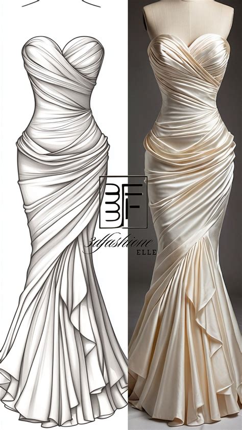 Dress design template | Dress fashion design sketch, Corset dress ...