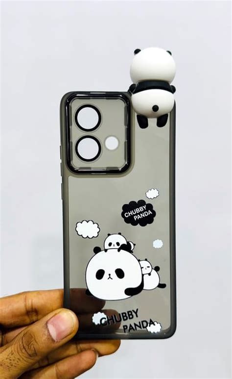 RM Cute Panda Phone Case for Motorola Edge 40 Neo, 3D Cartoon Design ...