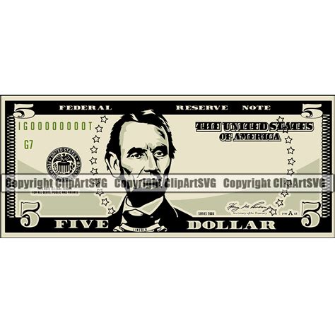 Five Dollar Bill Clip Art
