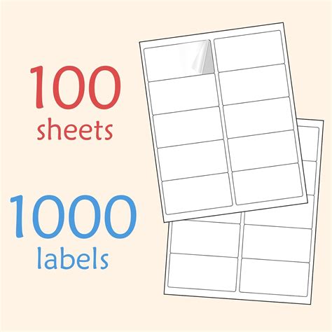 Buy 2” x 4” (1000Labels) Shipping Address Labels, BESTIKER Printable ...