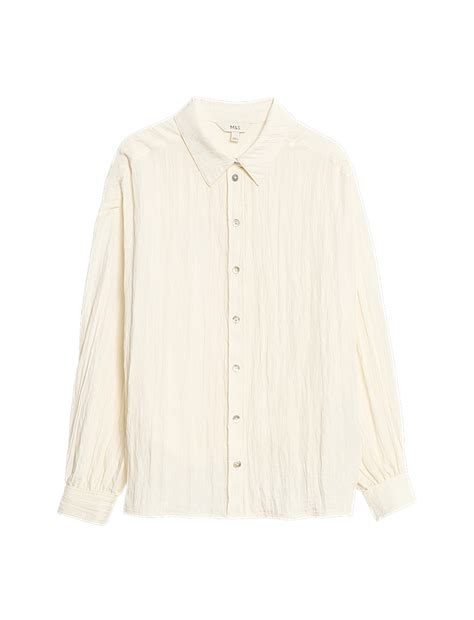 Buy Crinkle Textured Collared Shirt at Marks & Spencer