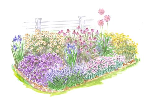 Sunny Perennial Butterfly Garden Plans