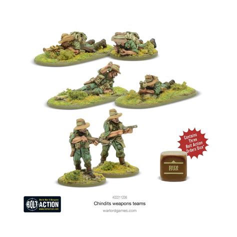 Buy Bolt Action - Chindits Weapons Teams - Warlord Games - Miniatures games