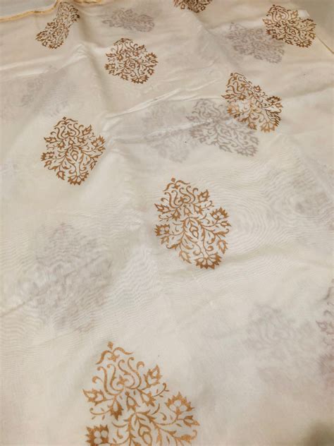 Block printed Pure chanderi saree – Akrithi