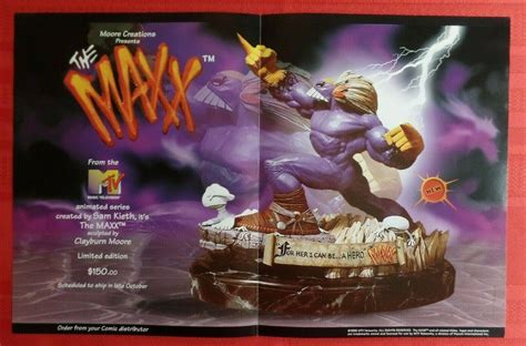 The MAXX MTV Animated Series Comic Statue 1996 Preview PROMO POSTER ...