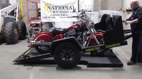 Image result for Ground Level Loading Motorcycle Trailer