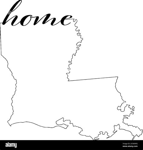 Map of louisiana state Cut Out Stock Images & Pictures - Alamy