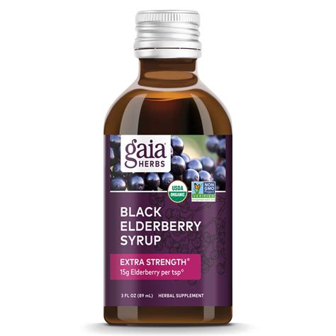 Gaia Professionals | Black Elderberry Syrup - Extra Strength- 3 oz (COG)