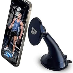 Gym Buddy Universal Magnetic Car Mount - Extra Strong Suction Cup Phone ...