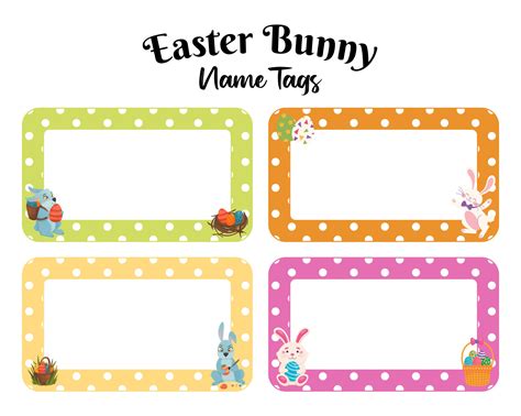 Free Printable Bunny Name Tags
