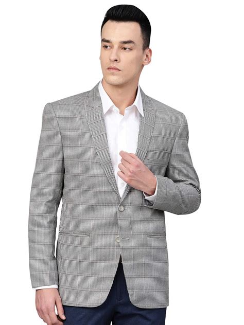 Buy MANQ Men's Slim Fit Single Breasted Blazer (MBCC-99-34 ...