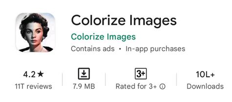 Colorize App 的图像结果