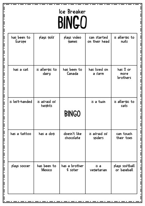 18 High School Icebreaker Worksheet - Free PDF at worksheeto.com