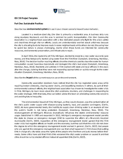 IDS-150 - 7-1 Final Project - Sustainable Practices in Mining - Studocu