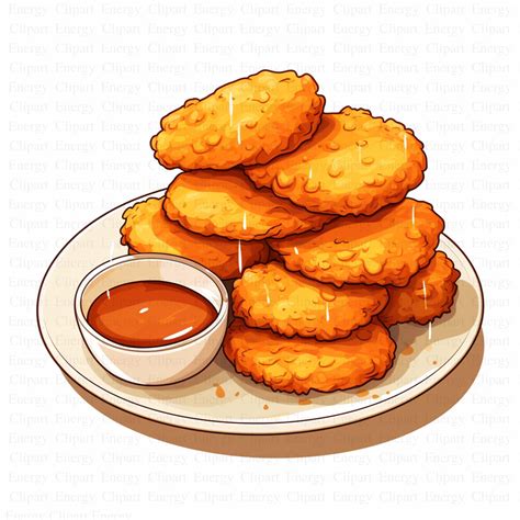 Chicken Nuggets Clipart 5 High Quality Jpg's Digital Download Nuggets ...