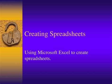 Image result for Creating Spreadsheets