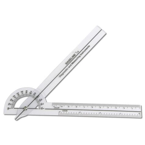 Economy, Lightweight Plastic 6-3/4" Pocket Goniometer 180 Degrees ...