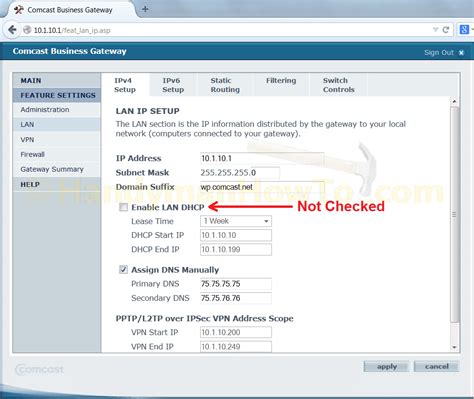 Image result for Comcast Modem IP Address