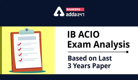 IB ACIO Exam Analysis Based on 2017 & 2015 Paper Analysis