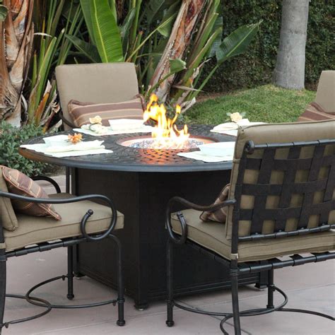 Bring The Heat To Your Outdoor Space With A Patio Dining Table With ...