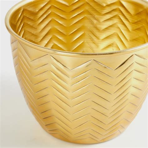 Buy Corsica Eden Metal Embossed Planter from Corsica by Home Centre at ...