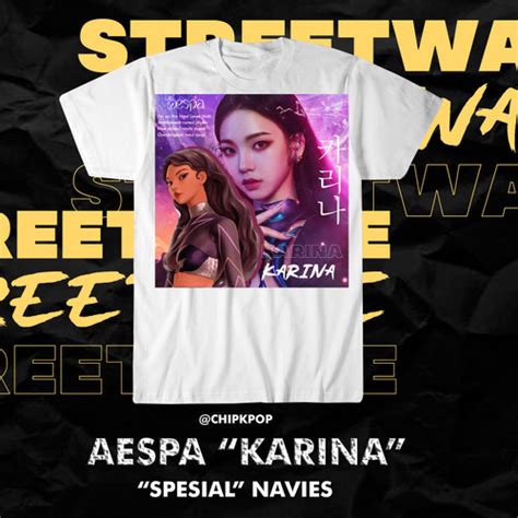 Jual KARINA AESPA I KAOS AESPA I KAOS KPOP MURAH I PHOTOCARD KARINA ...