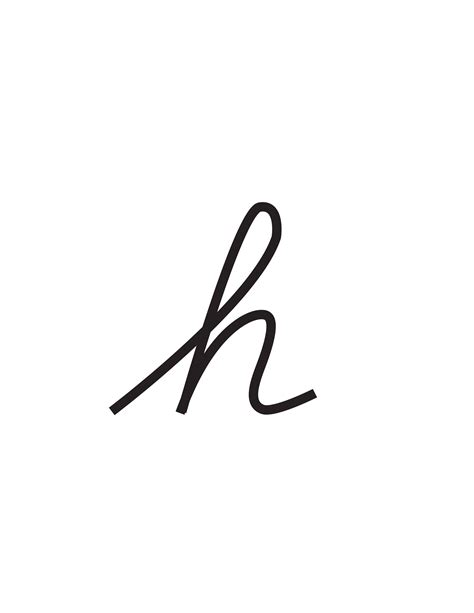 Cursive Lowercase Letter H
