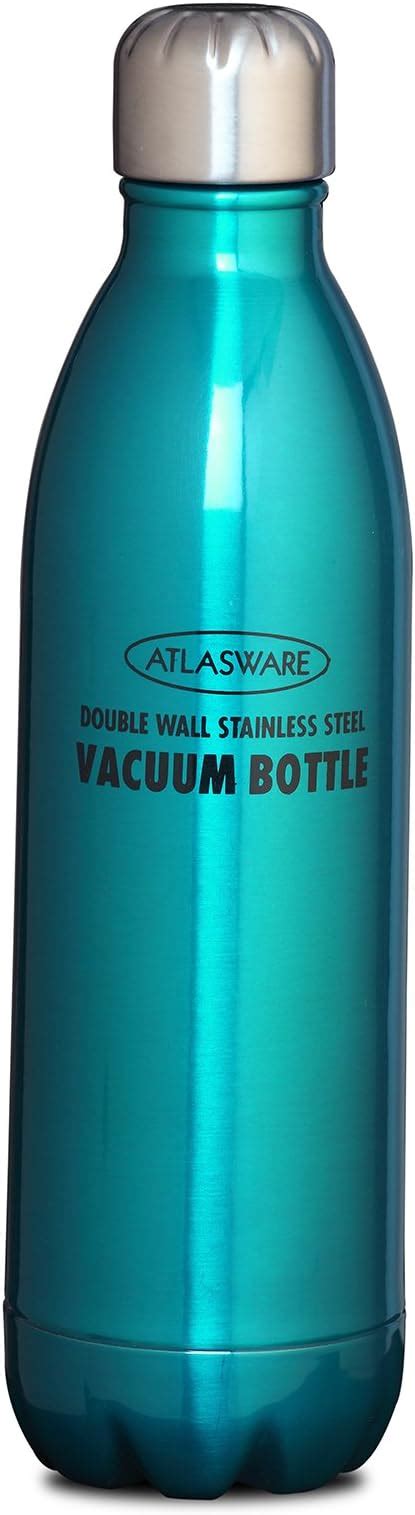 Atlasware Compact Stainless-Steel Vacuum Dark Blue Water Bottle, 350 ML ...
