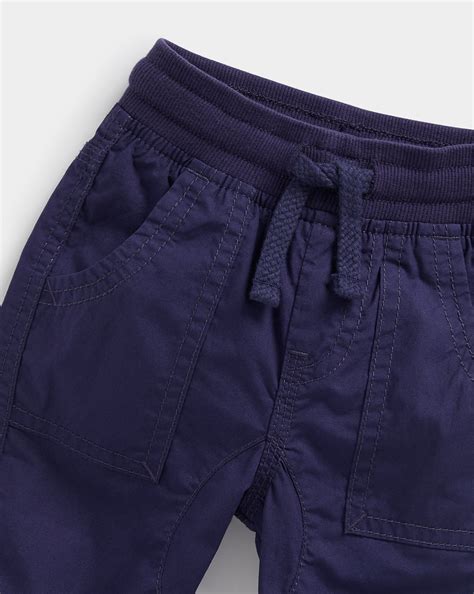 Buy Boys Trouser Navy Poplin RollUp Trousers -Navy Online at Best Price ...