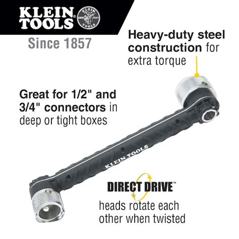 Klein Tools Locknut Wrench 1/2, 3/4 Wrench 56999 at Lowes.com