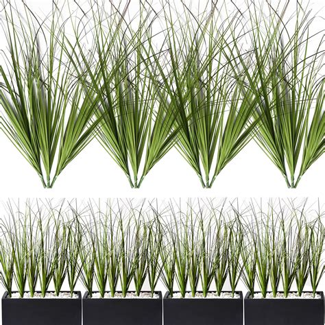 Amazon.com: MISSWARM 12PCS Artificial Grass Plant, Shrubs Wheat Grass ...