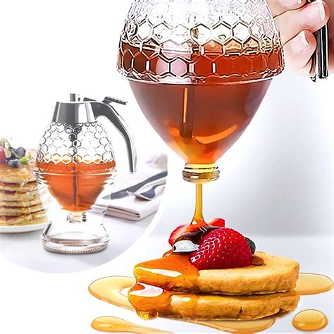 Buy Glass Honey Dispenser – No Drips, No Trails – CLEVLI Honey ...