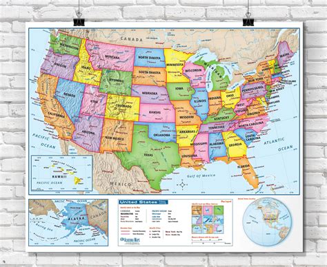 United States Political Wall Maps