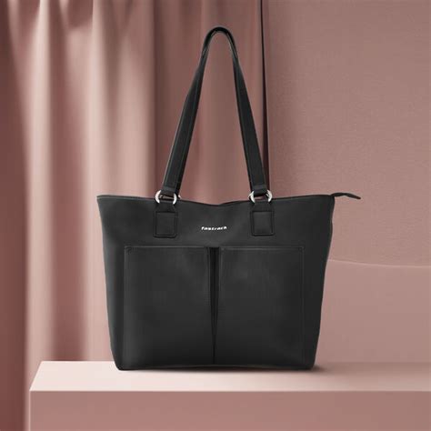 Buy Online Fastrack Essential Tote with Pockets in Black ...