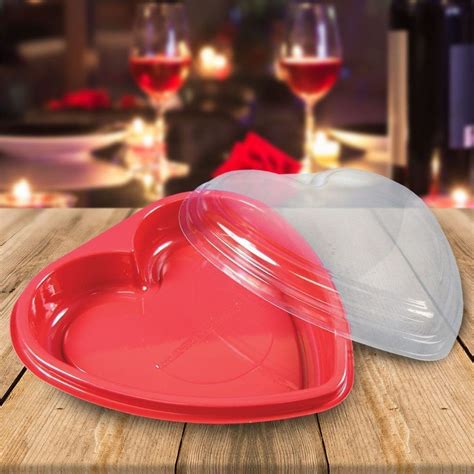 Red Valentines Disposable Tray | Snack Trays