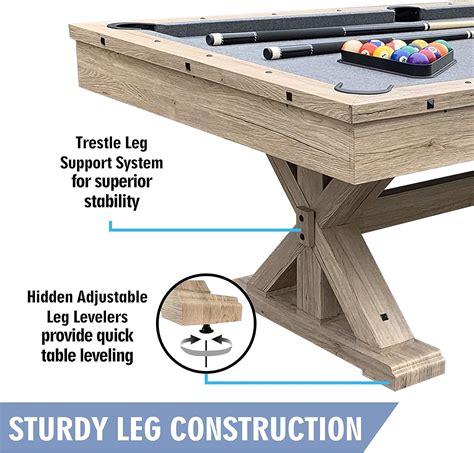 Trinity 7' 3 in 1 Multi Game Pool Table, Table Tennis & Dining Top - R