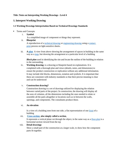 Image result for Interprecting Working Drawing