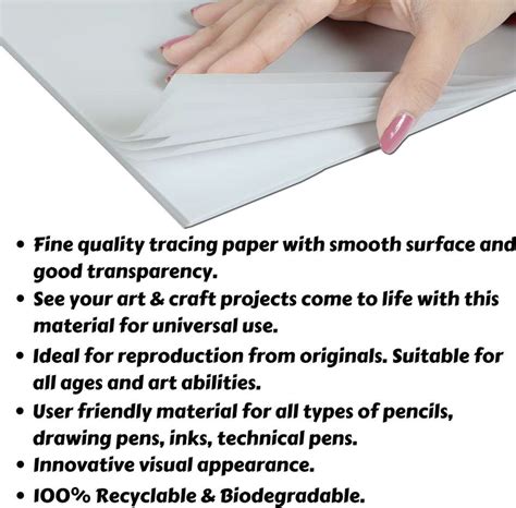 Flipkart.com | DOODLEDASH Tracing Paper A3 Size 90GSM Acid Free (Pack ...