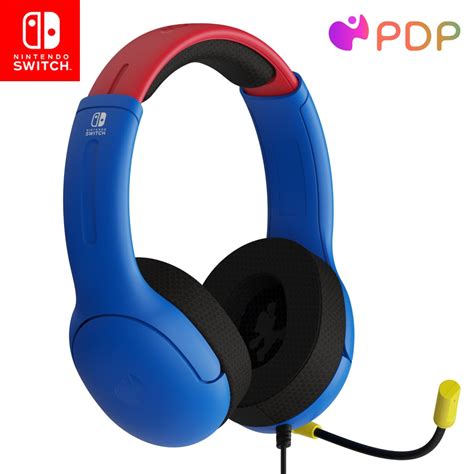 Amazon.com: PDP Gaming AIRLITE Stereo Headset with Mic for Nintendo ...