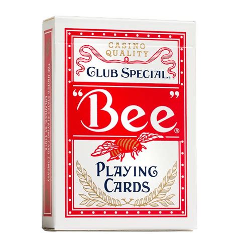 Buy Standard Bee Poker Diamond Back Playing Cards Red | Art of Cards