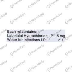 Lablol 5 MG/ML Injection (4): Uses, Side Effects, Price & Dosage ...