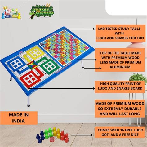 Stepping Stones Ludo snakes ladders game 2 in 1 lapttop study table ...
