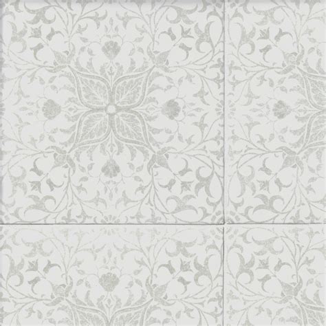 Morris & Co. Pure Net Linen Porcelain Wall and Floor Tile - 13 x 13 in ...