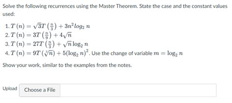 Image result for Master Theorem for Recurrences