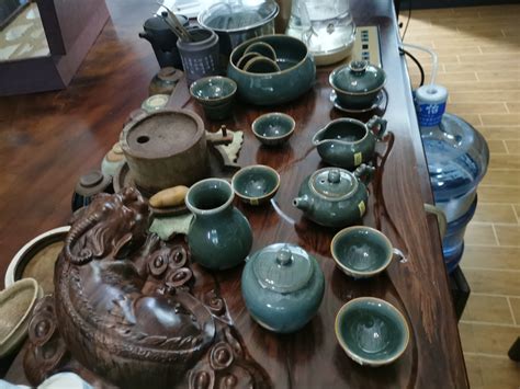 Watermelon Chinese Gongfu Tea Set Jingdezhen Celadon - Teasetbox.com