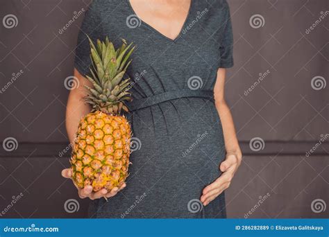 A Pregnant Woman& X27;s Belly, Beautifully Showcasing the Size of Her ...